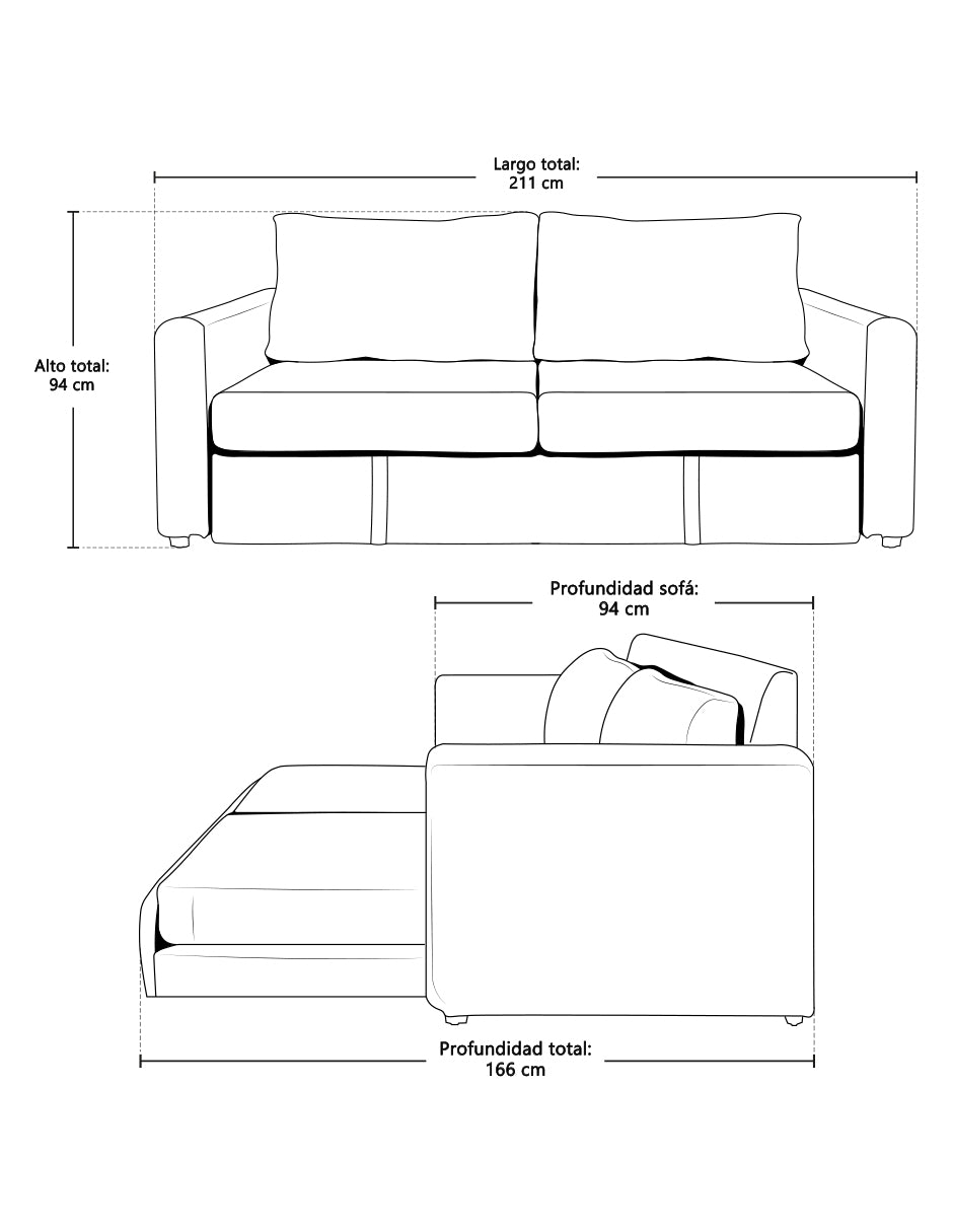 Sofá cama Indiana