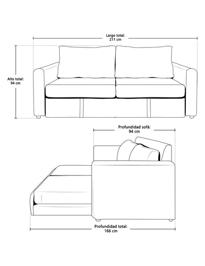 Sofá cama Indiana