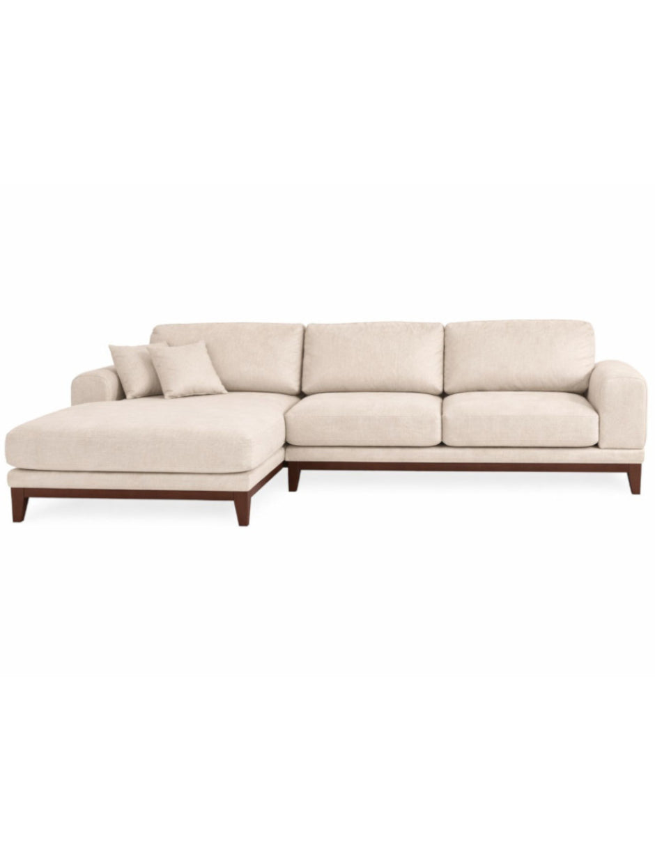 sala esquinera izquierda beige de tela para sala moderna toura