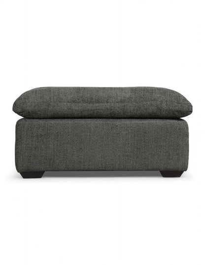 Taburete o módulo ottoman gris para sala modular moderna