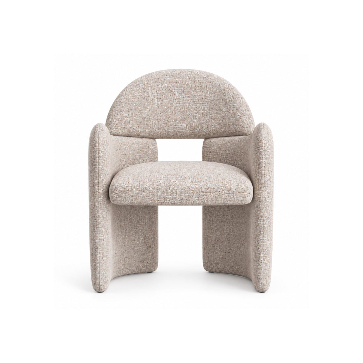 Silla de comedor tapizada Lugo - Beige