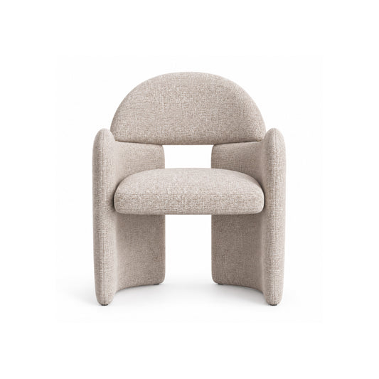 Silla de comedor tapizada Lugo - Beige