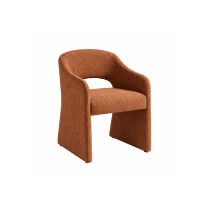 Silla de comedor tapizada Parma - Terracota