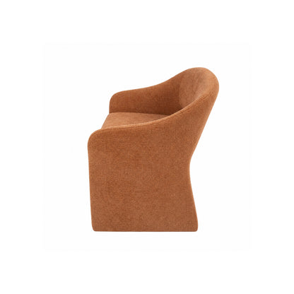 Silla de comedor tapizada Parma - Terracota