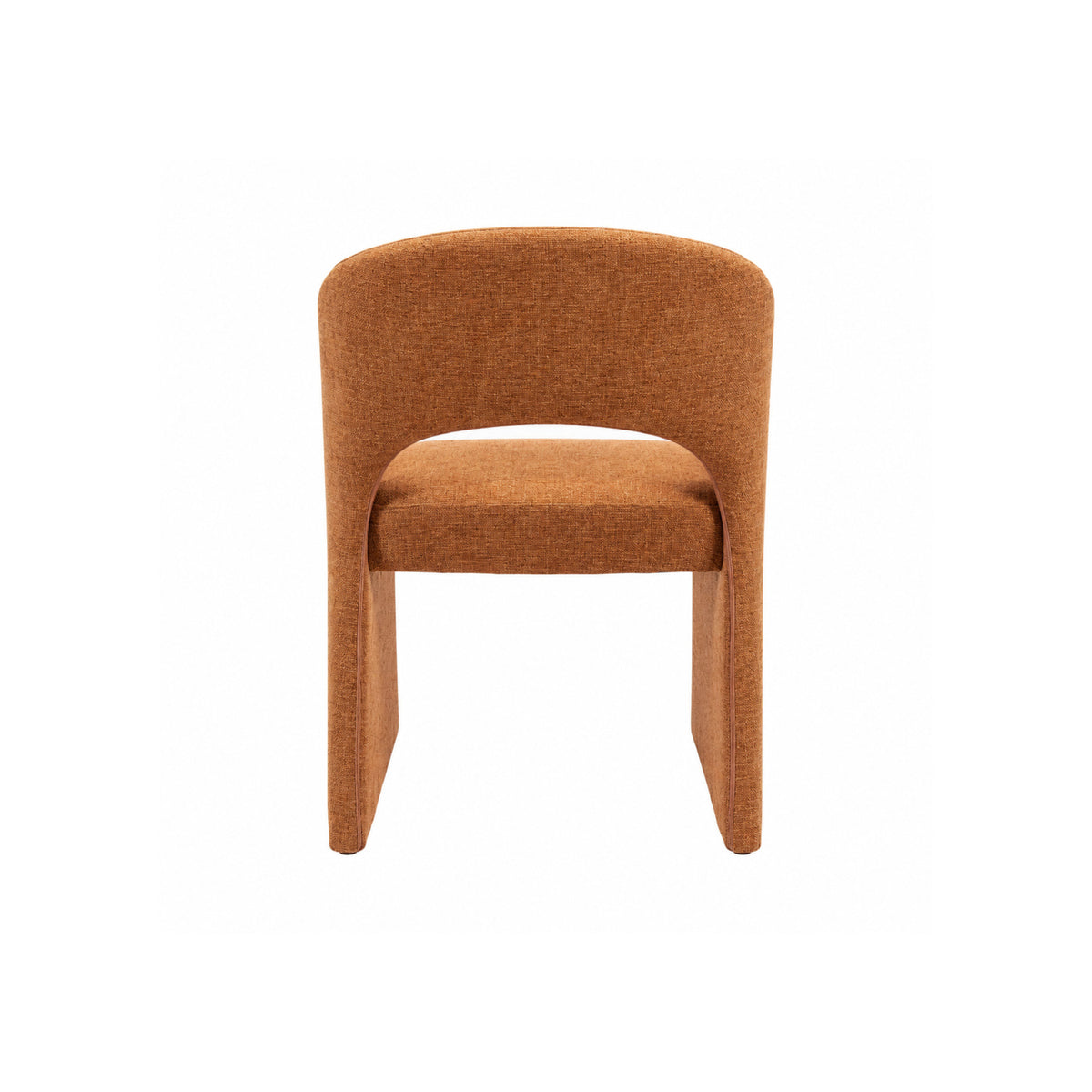 Silla de comedor tapizada Parma - Terracota