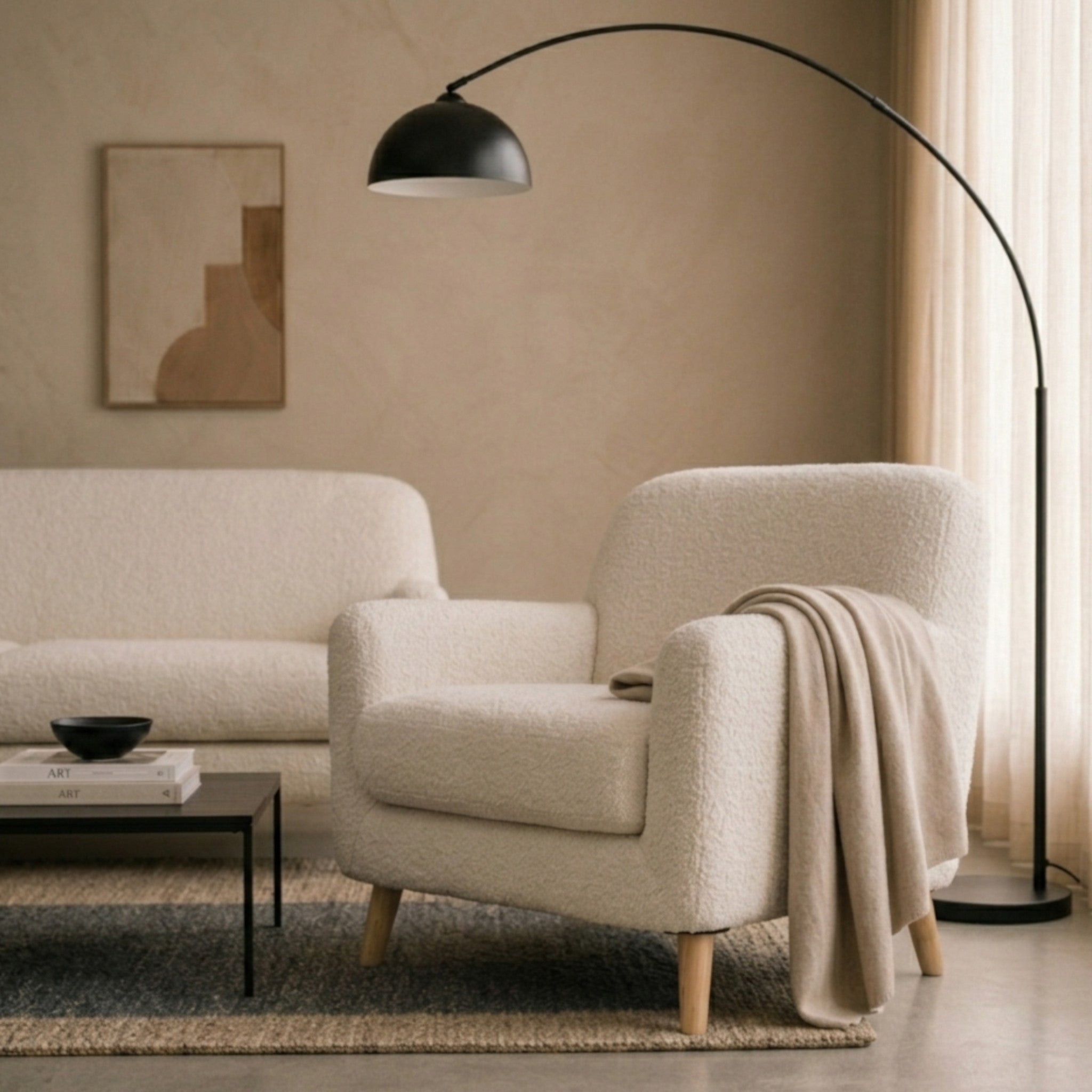 Sillón Verona - Boucle Blanco